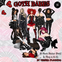 Load image into Gallery viewer, GOTH BABES STICKER PACK