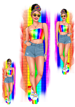 Load image into Gallery viewer, Stacy Ann Pride Doll A6, dual shade pick
