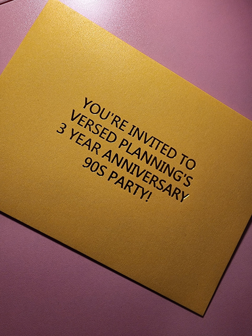 90S ANNIVERSARY ENVELOPE