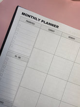 Load image into Gallery viewer, NEW!!!! BLACK &amp; GOLD MARBLE UNDATED DAILY PLANNER!
