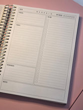 Load image into Gallery viewer, NEW!!!! BLACK &amp; GOLD MARBLE UNDATED DAILY PLANNER!
