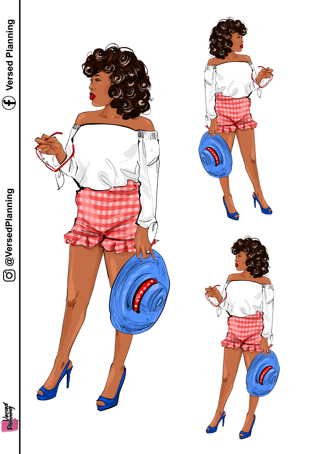 Stacey Red White Blue Doll