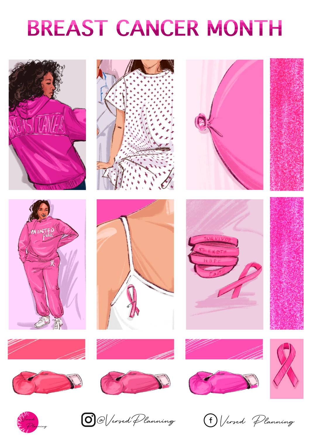 Breast Cancer Awareness Month Kit - 3 Pages