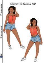 Load image into Gallery viewer, Stacy DENIM DOLL, SMALL (pick your shade)
