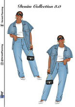 Load image into Gallery viewer, Katy DENIM DOLL, SMALL (pick your shade)
