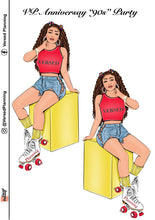 Load image into Gallery viewer, Skater Girl 90s Doll. Pick Your Shade
