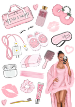 Load image into Gallery viewer, SPEND A NIGHT STICKER SHEET
