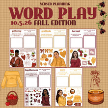 Load image into Gallery viewer, WORD PLAY FALL EDITION
