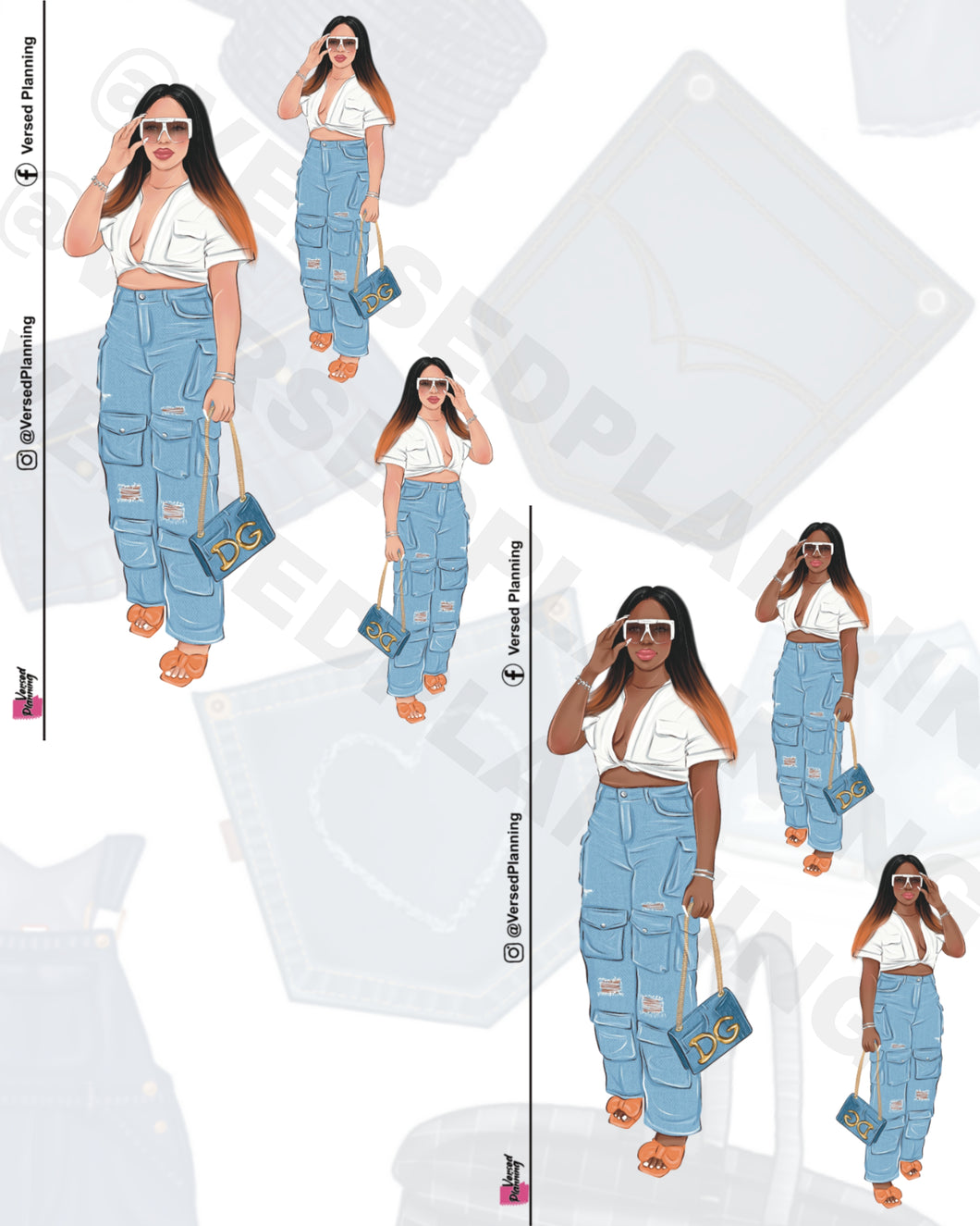 Michelle Denim Doll