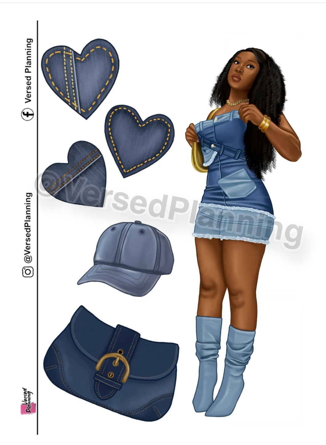 Double Down Denim Doll