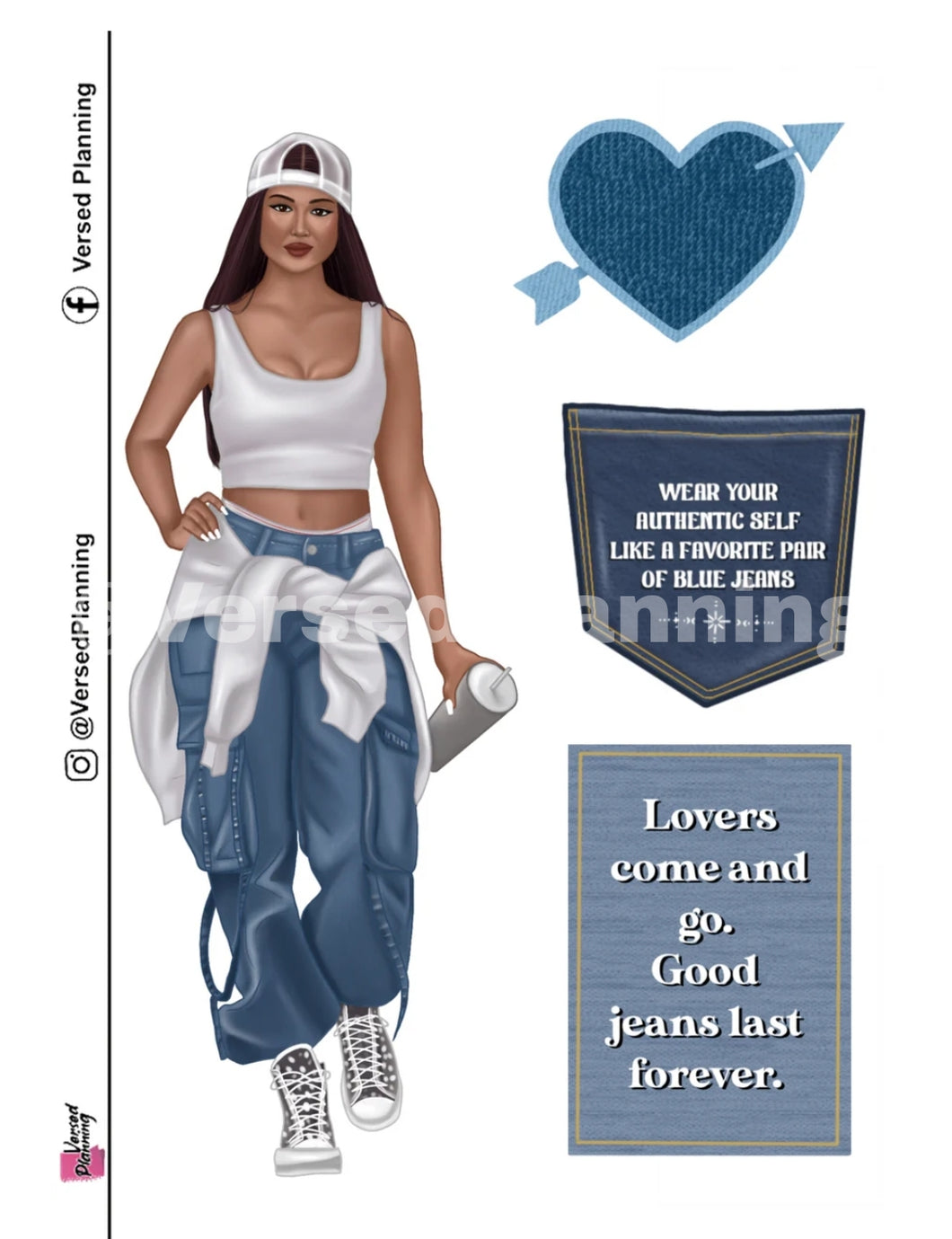 Good Jeans Last forever denim doll kit