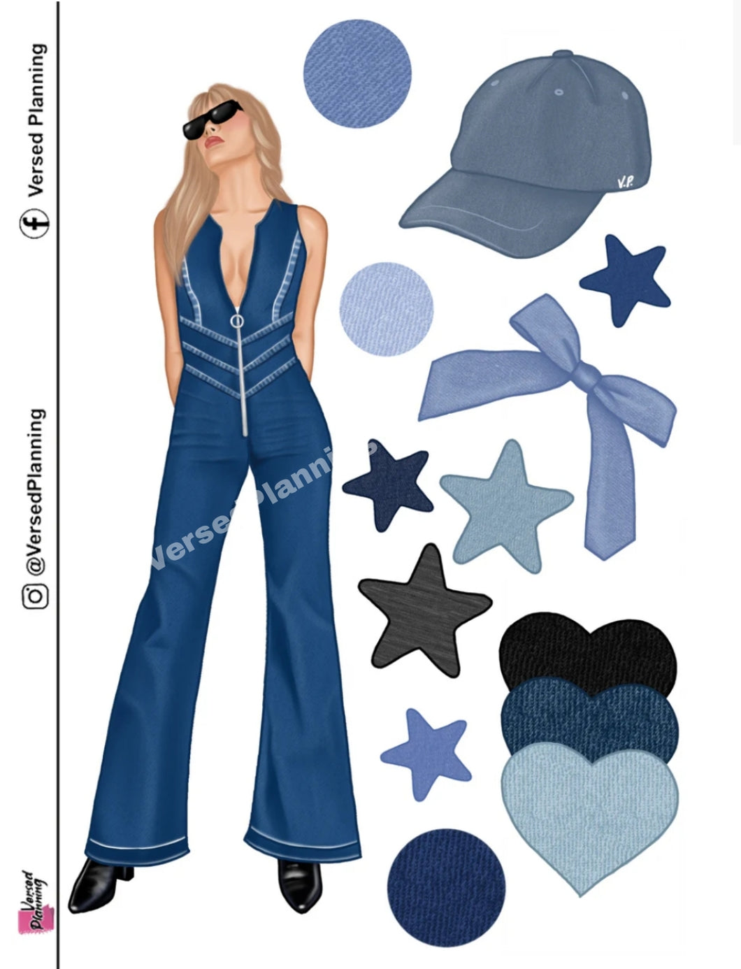 Denim Doll Deco Kit Groovy