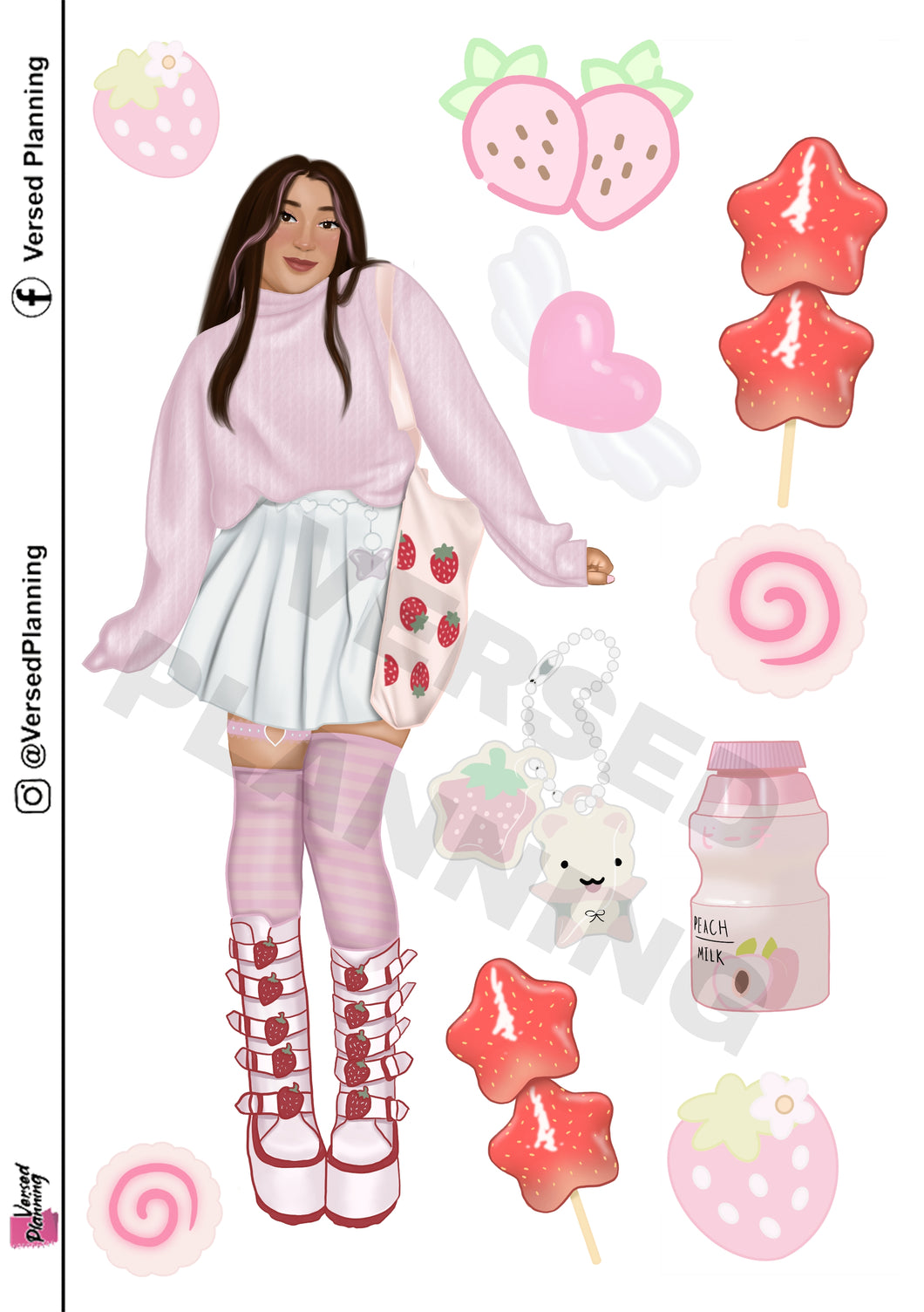 Strawberry Kawaii Doll