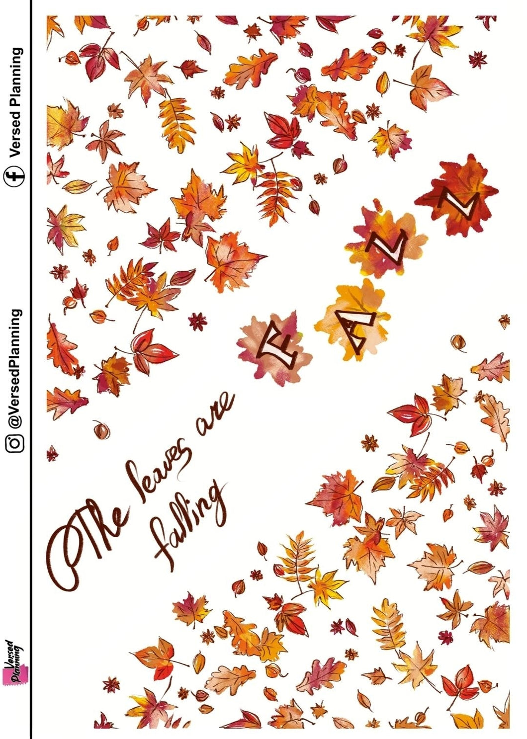 The Leaves are Falling DECO SHEET