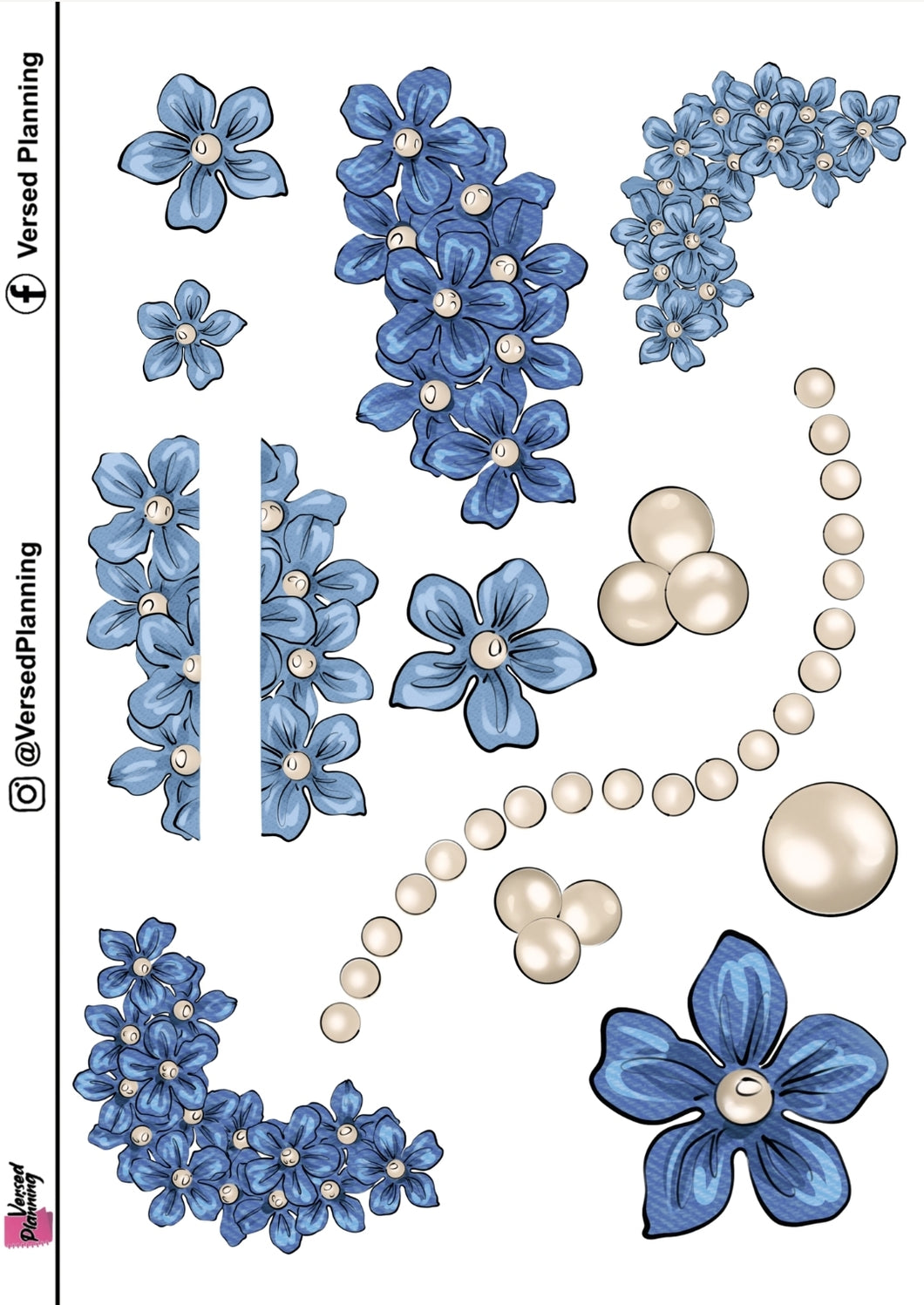 Denim Floral Sheet