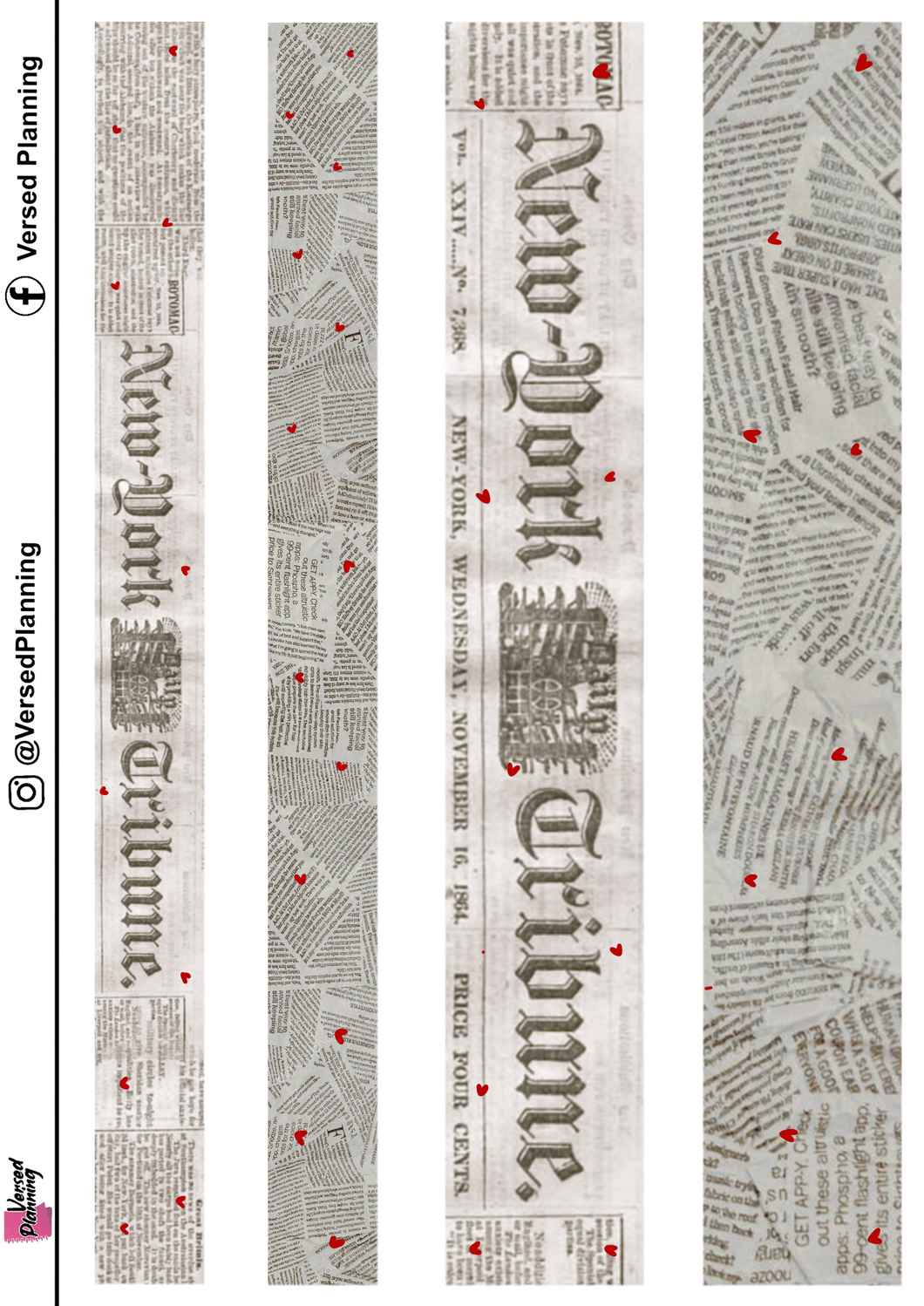 NEWSPAPER WASHI SHEET