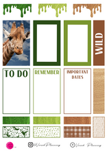 Load image into Gallery viewer, Safari Deco Pack, 16 Sheets of Beautiful Safari Themed Stickers
