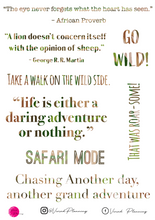 Load image into Gallery viewer, Safari Deco Pack, 16 Sheets of Beautiful Safari Themed Stickers

