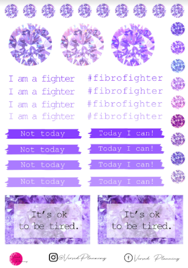 Fibromyalgia Sticker Sheet