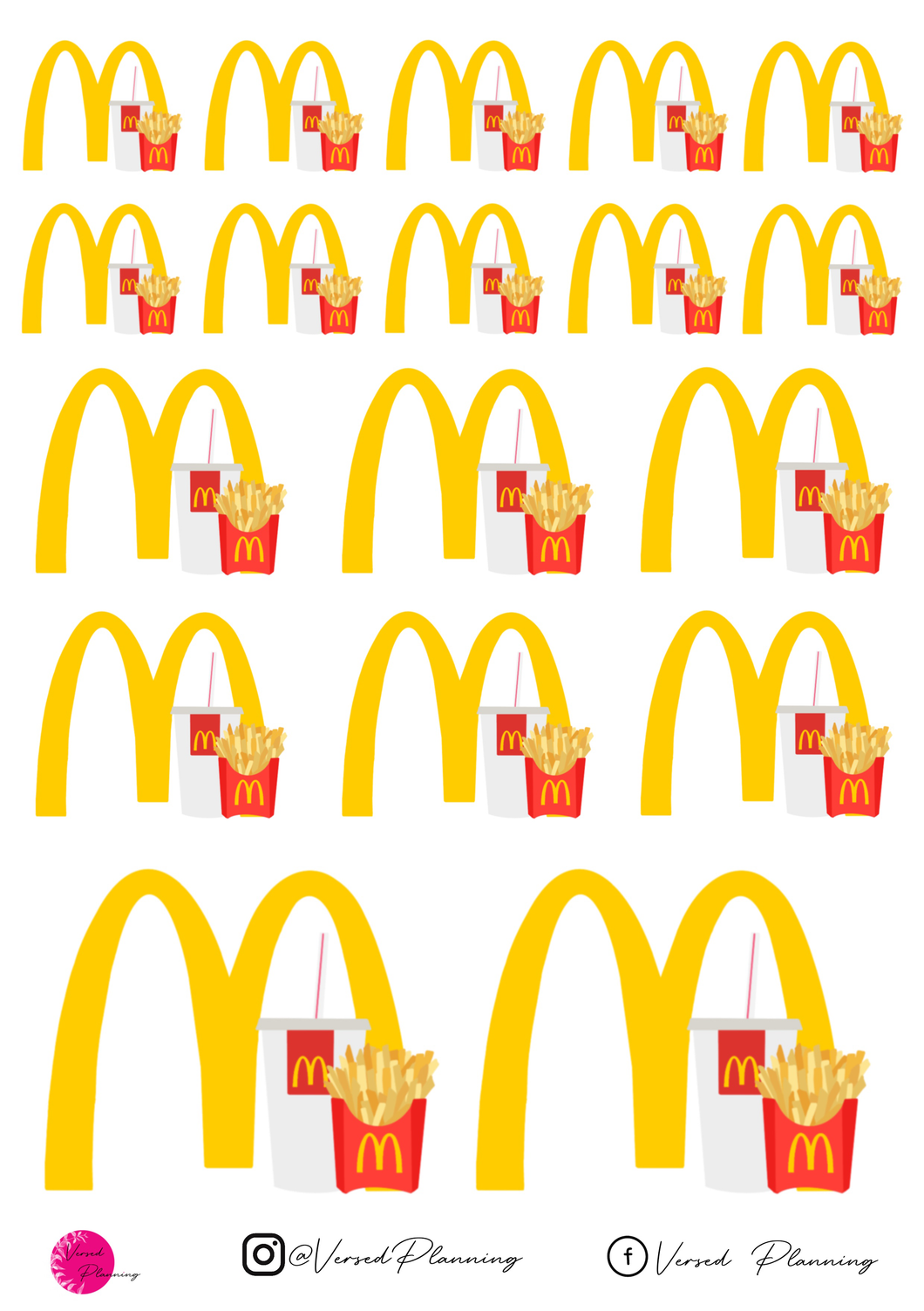 Mcdonalds Icons (1 Sheet)